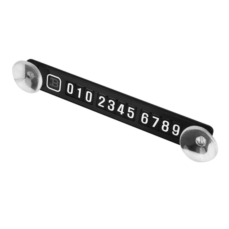 Lichtgevende Magnetische Tijdelijke Parkeerkaart Telefoon Nummer Voorruit Auto Sticker Наклейки На Авто