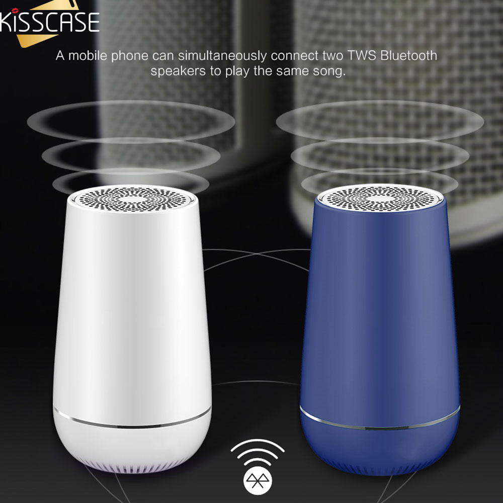 KISSCASE Drinkbaar Bluetooth Speaker 3D Surround Bass Voor Xiaomi iPhone Wireless Sound Box Speaker Voor Huawei Voor alle Smartphone