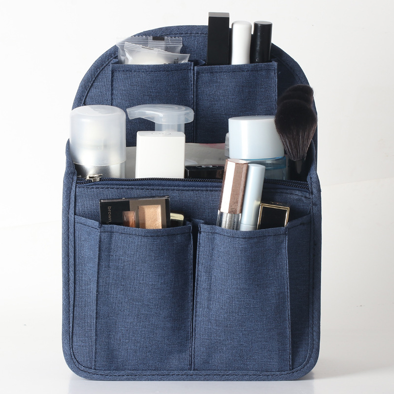 Backpack Organizer Insert Nylon Organizer Insert for Backpacks Rucksack Shoulder Bag Women Daypack Divider Foldable: S / DEEP BLUE