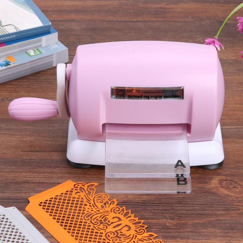 DIY Die Cutting Machine Embossing Scrapbooking Cutter Dies Machine Paper Card Making Craft Tool Red Purple White Bule Pink: B
