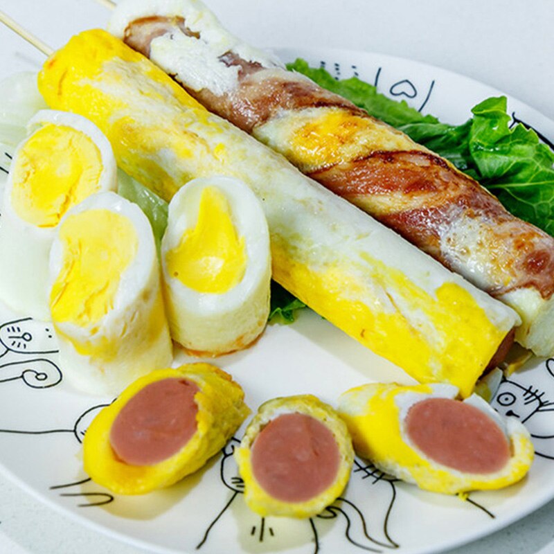 220V Automatic Eggs Roll Maker Mini Electric Spring Roll Machine Home Breakfast Machine Sausage Burrito Egg Cooker Cup Omelette