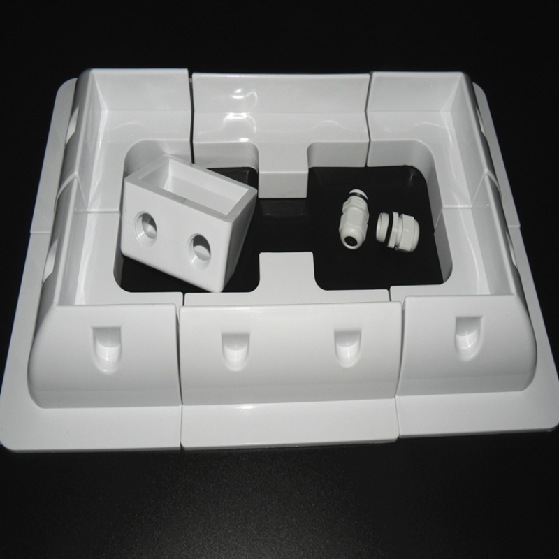 7 stk soporte panel sol hjørne montering abs beslag kit autocamper campingvogn rv båd solpanel stativ hvid eller sort