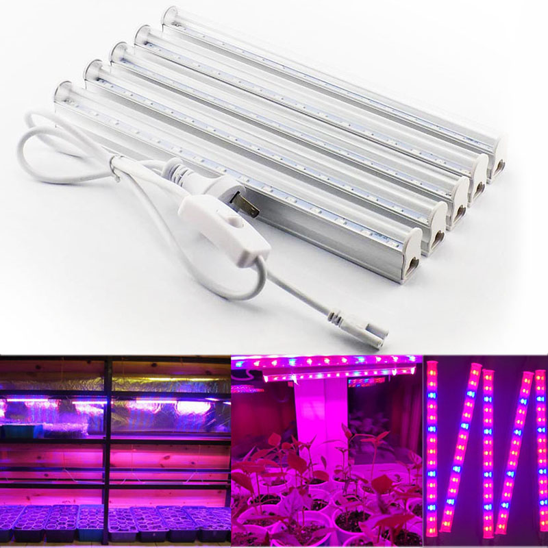 Lampe horticole de croissance Led T5, 1/2 pièces, rouge/bleu, pour culture de légumes en serre/chambre de culture intérieure, tente/jardinière