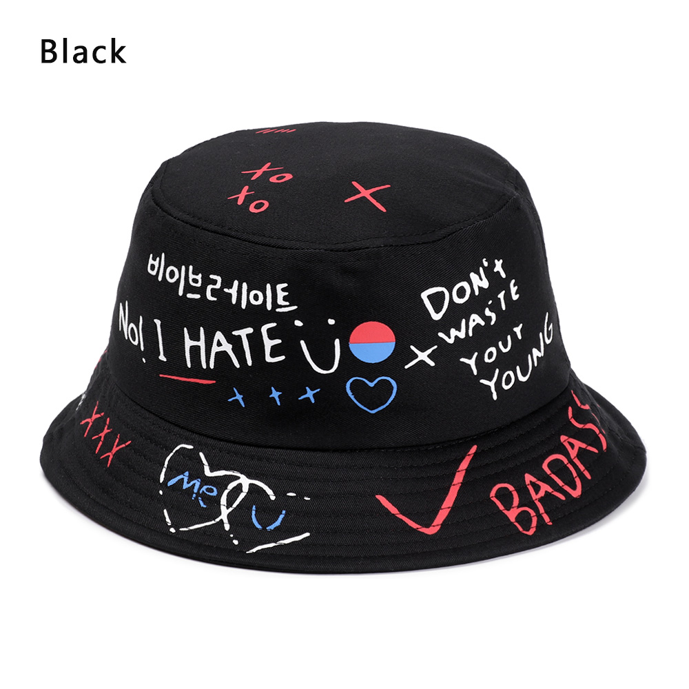 Cappello da pescatore pieghevole in cotone lavato retrò in Denim Unisex cappello da pescatore in cotone Casual estivo protezione solare all&#39;aperto cappello da sole moda cappello da spiaggia: Type3 black