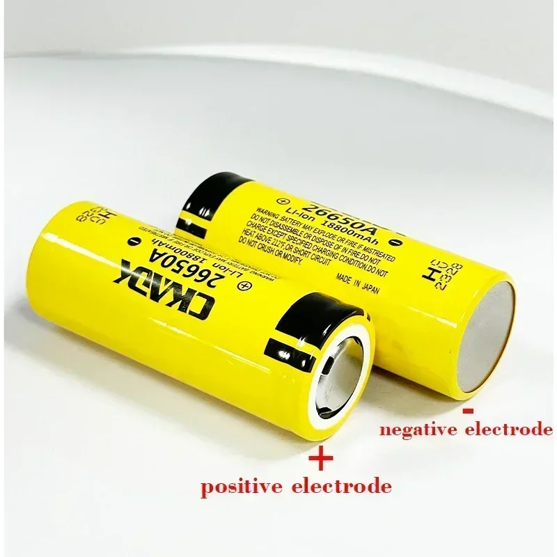 high capacity 26650A, 3.7V 18800mah, 100% original 26650 20A rechargeable lithium battery suitable for flashlights