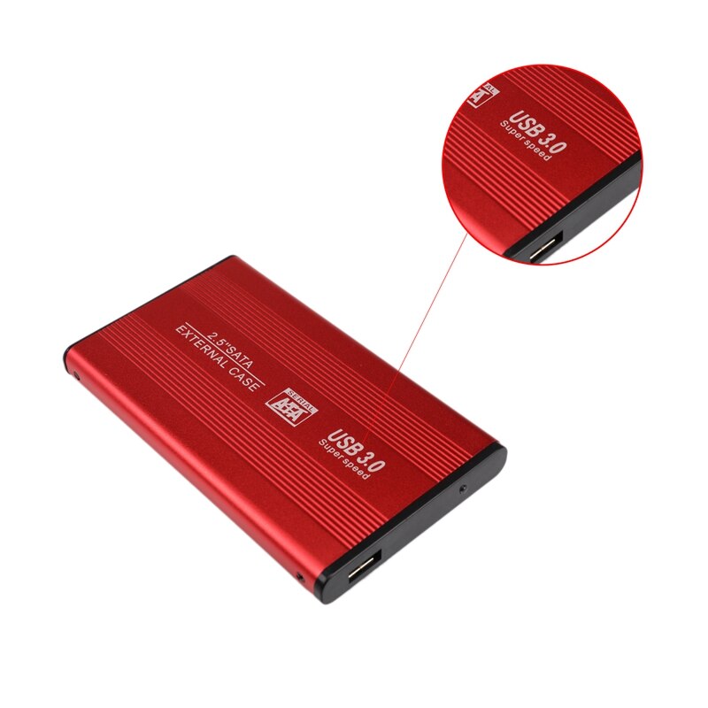 Liga de alumínio portátil 2.5 polegada hdd externo sata para usb 3.0 120gb de armazenamento de alta velocidade disco rígido de estado sólido