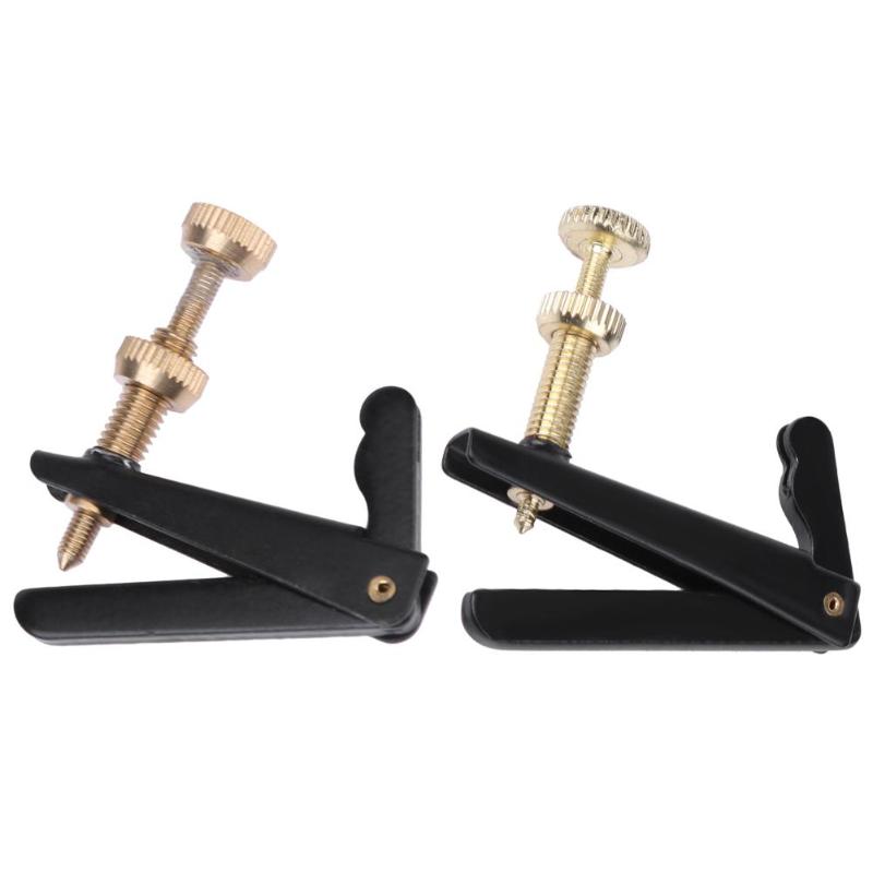 1pc 1/2 violonchelo de 4/4 sintonizador fino de oro tornillo violonchelo gancho de cadena instrumento Musical accesorios para violonchelo negro