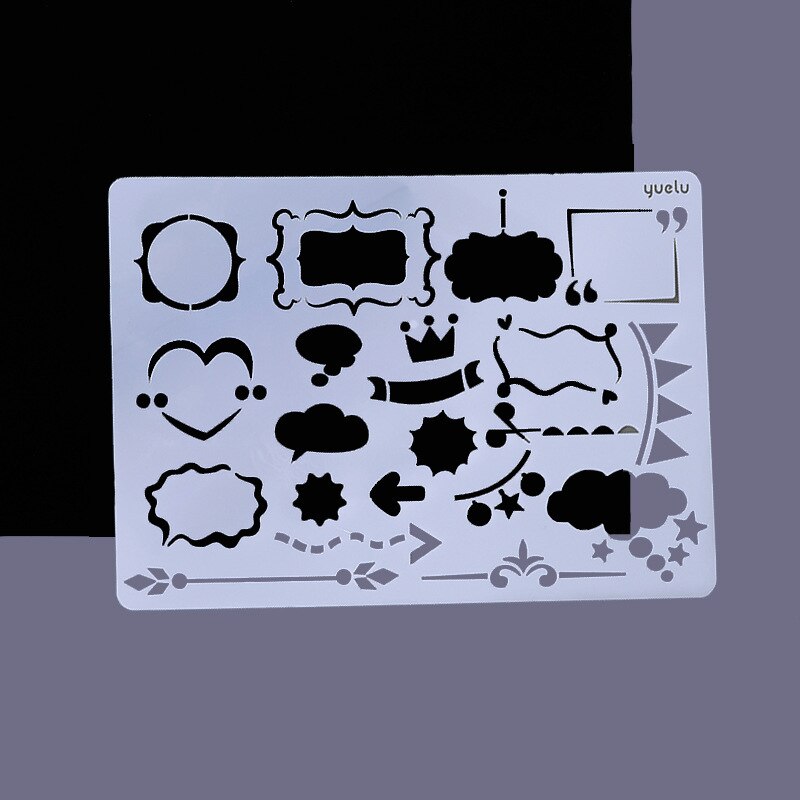 A4 Hollow Painting Stencil Spray/hand Painting Template Pre Tracing Ruler Stencils for DIY Scrapbooking Journal Decoration: No.5