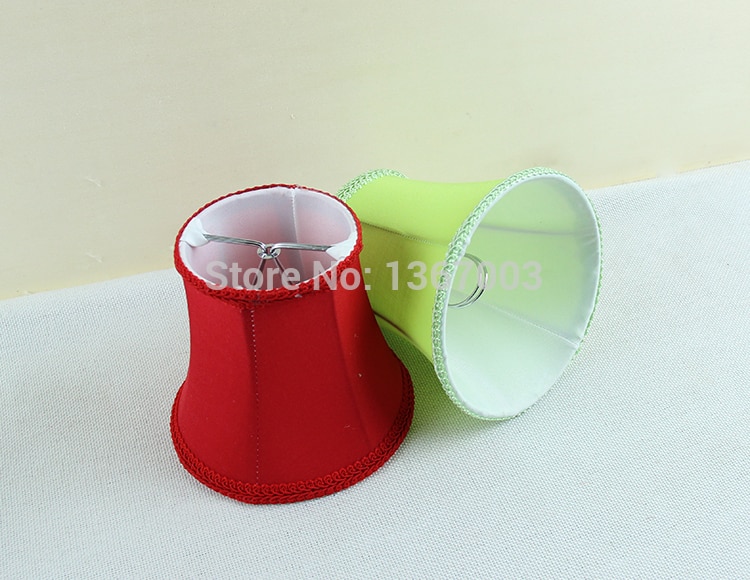 Rood, Blauw, Groen moderne licht lampen met stof lampenkappen, Kroonluchter Mini Lampenkap moderne, clip Op