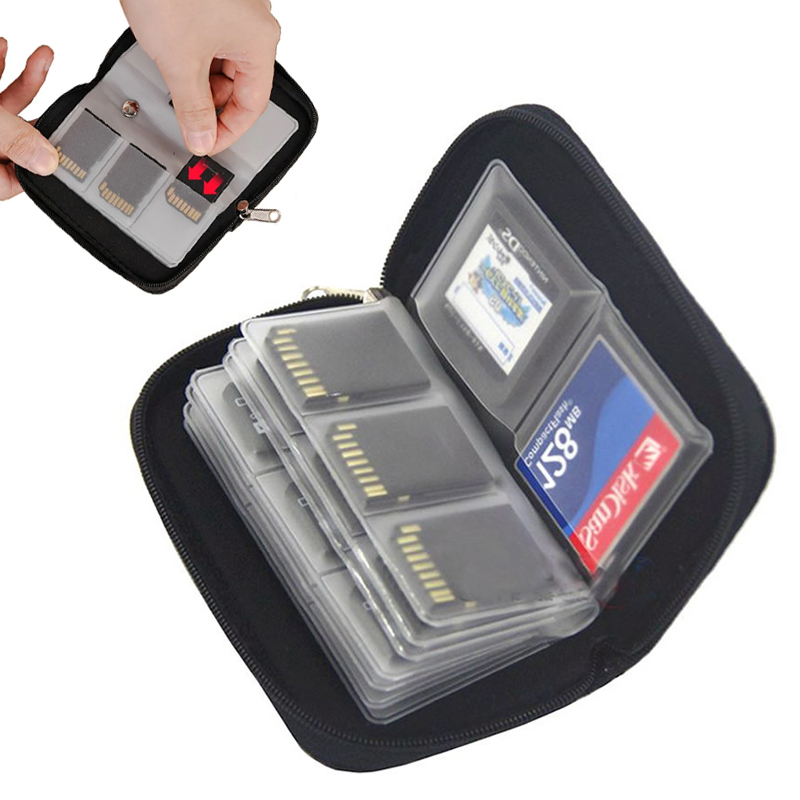 Memory Card Storage Carrying Pouch Case Holder Wallet for SD SDHC MMC Micro SD Card Carrying Zipper Pouch Storage Bags