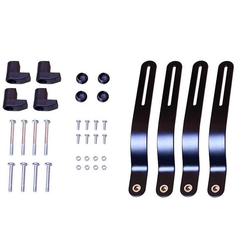 Dual Arm Monitor Stand VESA Mount Bracket Adapter Monitor Arm Mounting Kit for Screen 13 to 27 Inch, 75mm and 100mm: Default Title