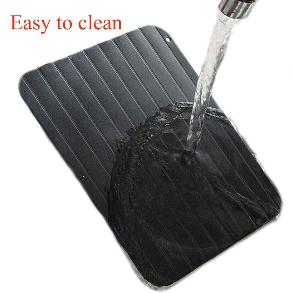 Quick defrosting tray magic metal plate safe defrosting tray quick defrosting meat fish sea food kitchen cooking gadget t