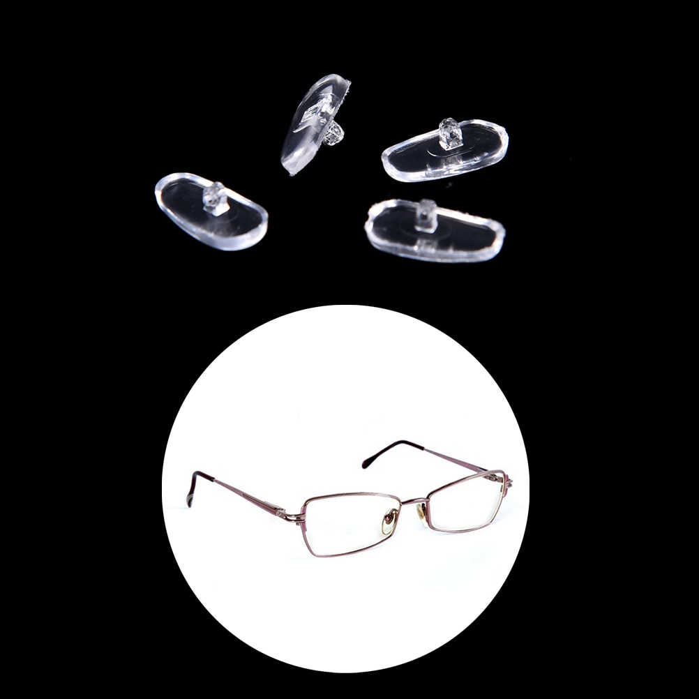 50 pares de almohadillas de nariz para gafas adhesivas almohadillas nasales antideslizantes silicona blanca fina Nosepads para gafas de sol accesorios de gafas