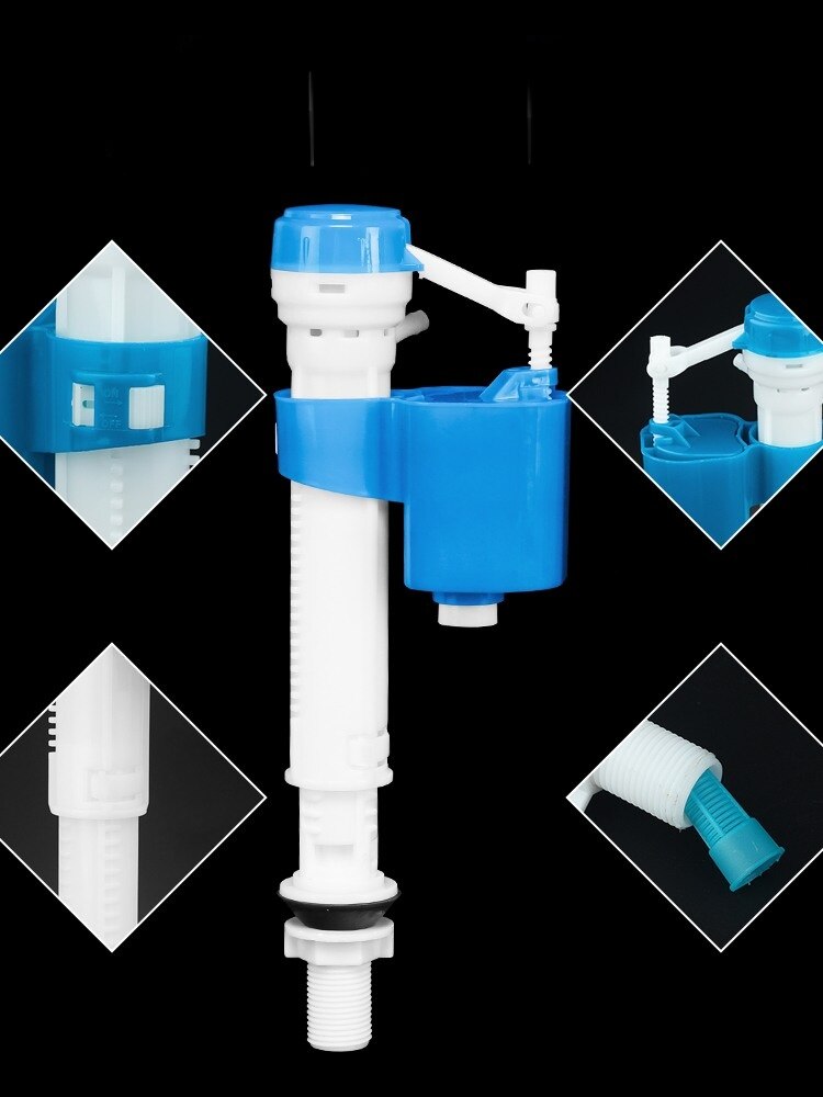Toilet tank fitting toilet inlet valve drain valve toilet button replacement