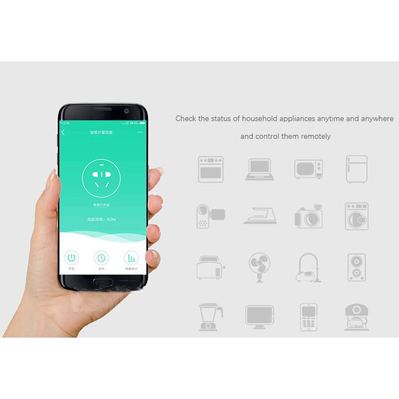 Haozee zigbee strømmåler plugg kontroll strøm på av stikkontakt smarte hjem enheter kontroll av smart zone app