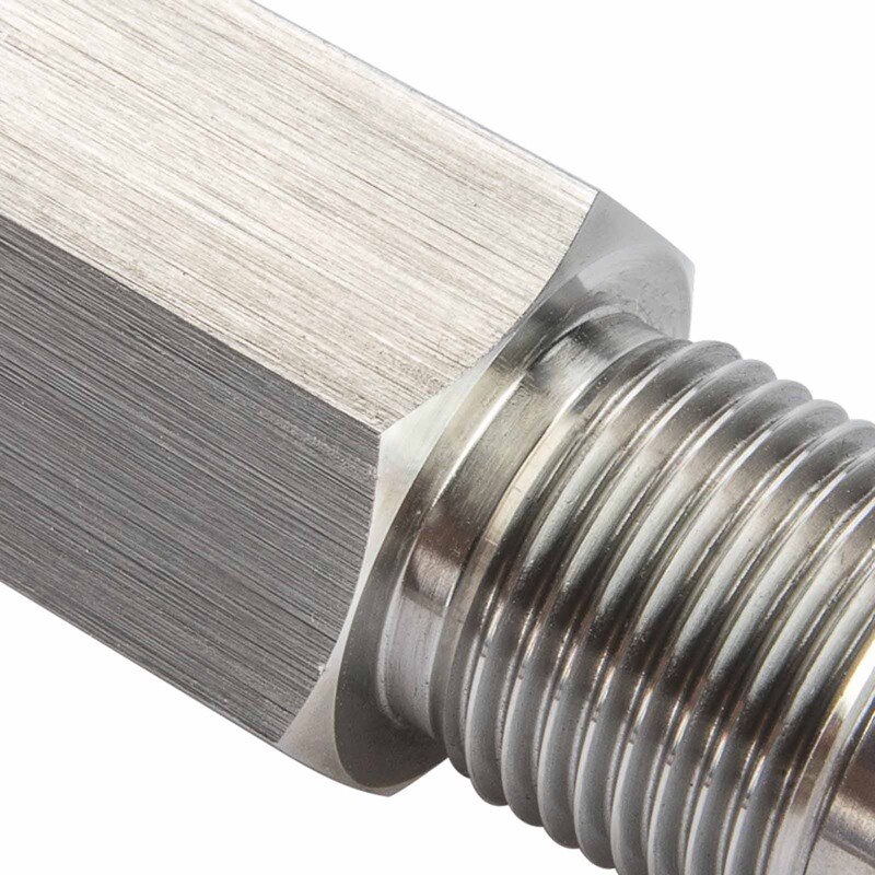 Stainless Steel Oxygen O2 Sensor Extender Spacer Adapter Bung Catalytic Converter Check Check Engine Light Oxygen Sensor