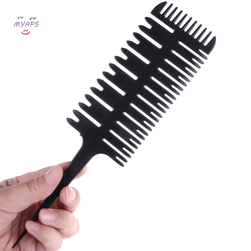 Big Tooth Comb Hair Dyeing Tool Highlighting Comb Brush Salon Pro Fish Bone Comb Hair Dyeing Sectioning