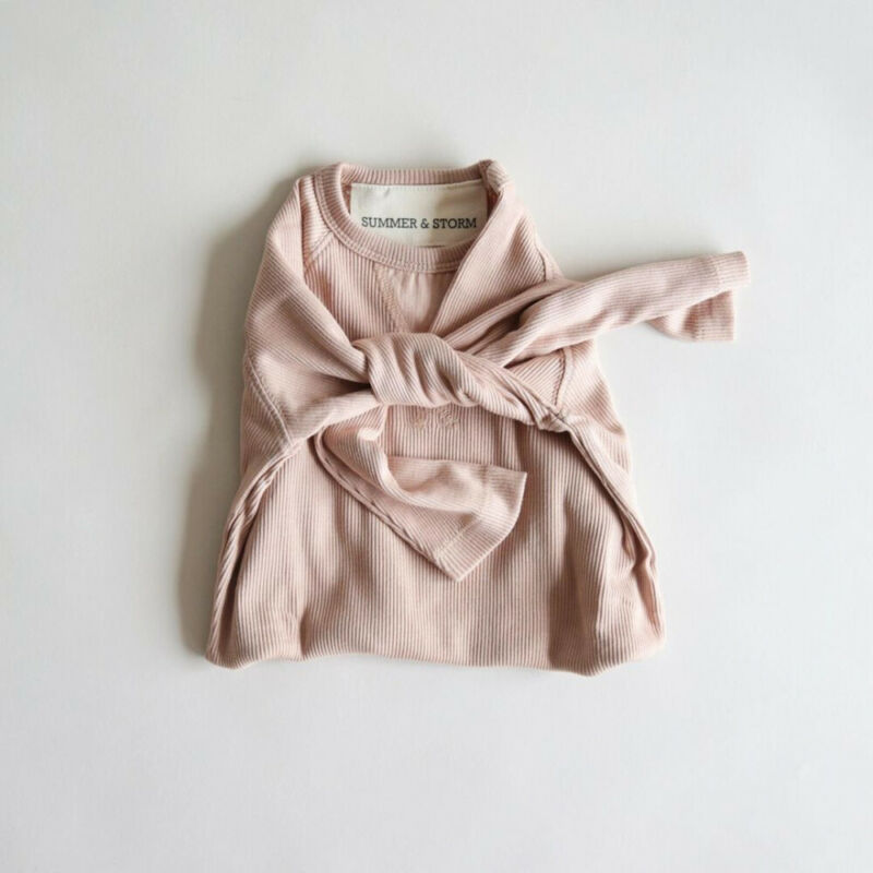 Märke höst vinter bebis tjejer pojkar tröja randig bomull söta barn toppar tjejer pojkar tröja