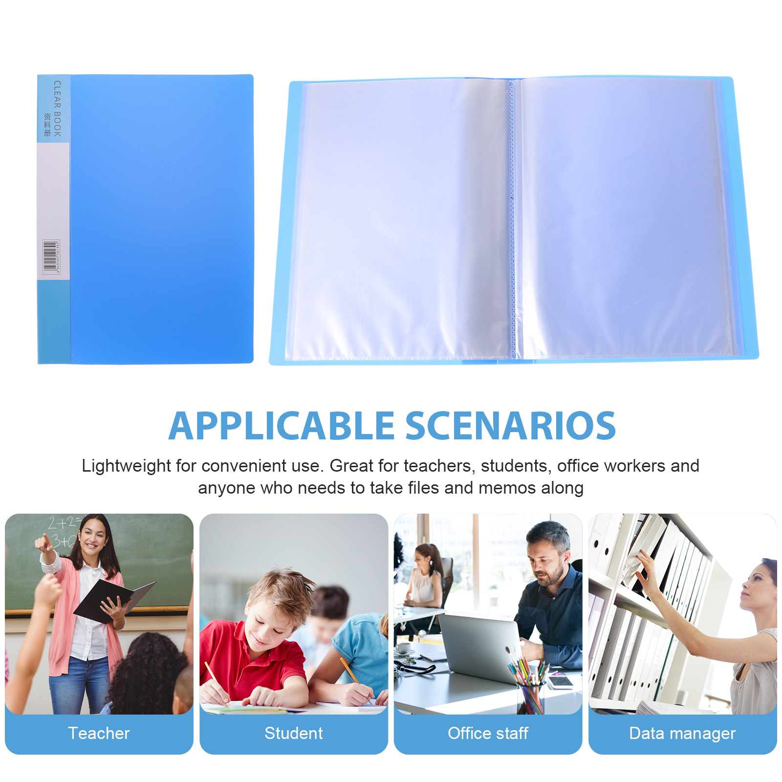School Exam Paper Organizer Office Document Holder Paper File Protective Folder