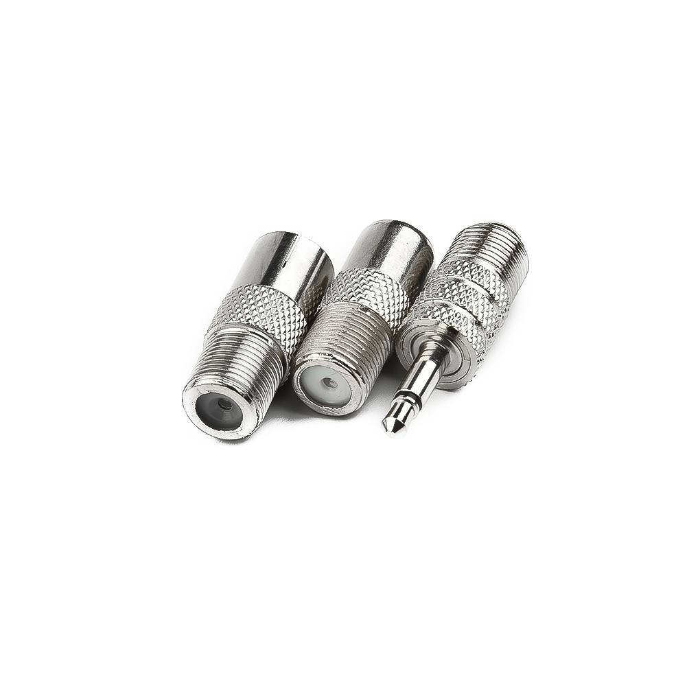 Antenne Radio Télescopique DAB FM, Adaptateur Aérien, Récepteur AV HiFi, Mini Système 75cm avec Connecteur F-Mâle + 3 Cavités