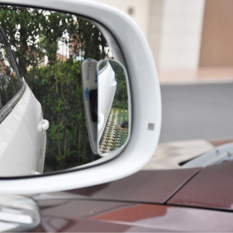 2pcs Stick-On Wide Angle Rearview Blind Spot Mirror Car Mirror Reversing Wide-angle Lens Car Rearview Mirror Security Auxiliary