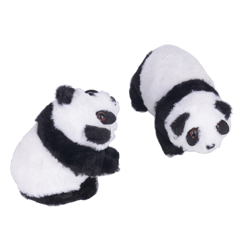 1 Pcs Leuke Simulatie Animal Panda Elektrische Pluche Speelgoed Met Muziek Kruipen Speelgoed Te Kalmeren Baby Speelgoed Voor Kinderen Kerst