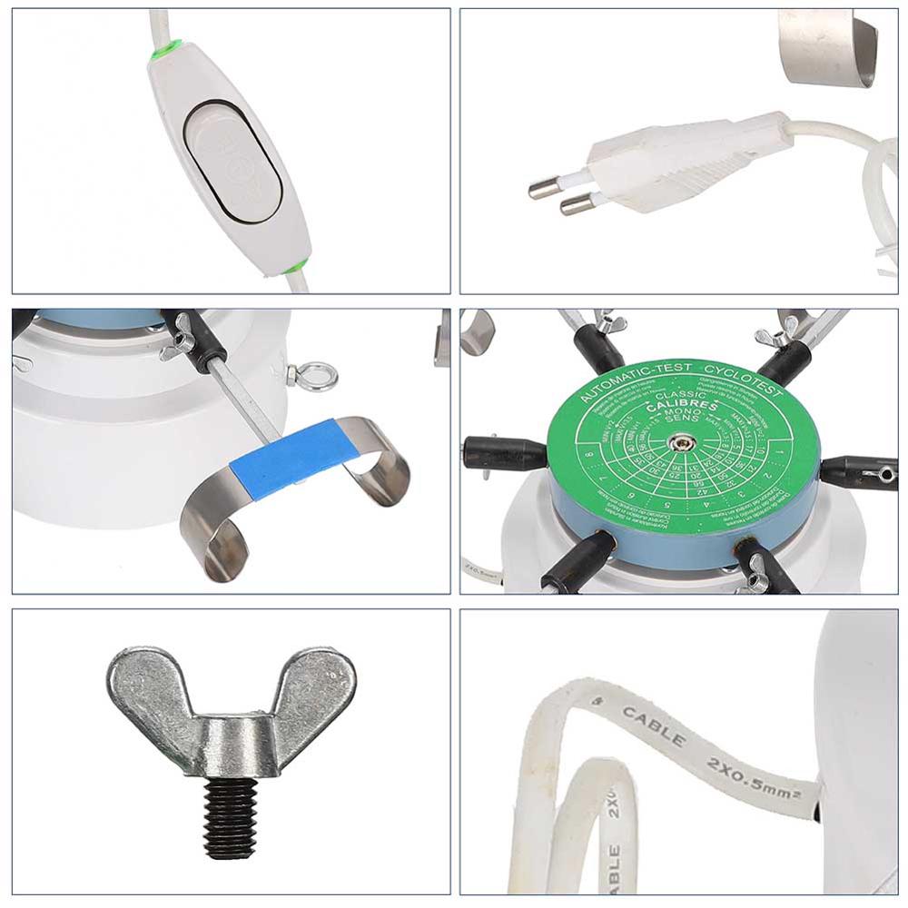 Legering mekanisk ur test upprullningsmaskin automatisk klockupprullare reparationsverktyg hålla 6 klockor eu plug 220v b