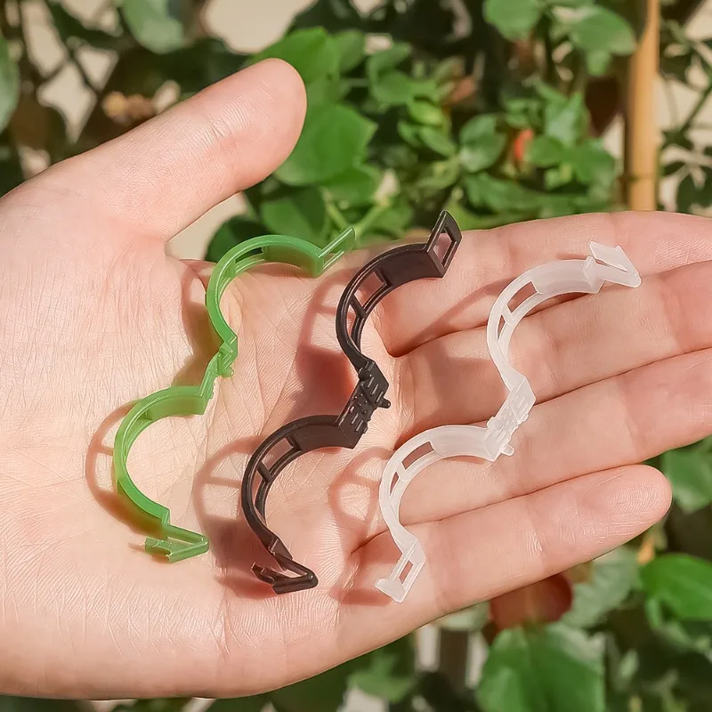 Garden Vine Strapping Clips, Suporte da planta, Fivela Empacote, Suporte do anel, Ferramenta de Tomate, Suprimentos de Jardim, 10Pcs, 200 Pcs