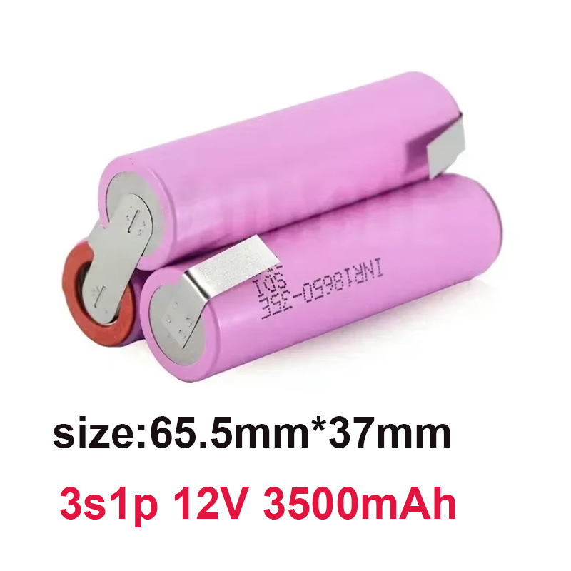 Customized5S2P 5S3P 5S4P 6S2P 8.4V 3.7V 10.8V 16.8V 18V 25.2V 18650 35E Battery Pack 3500mAh for Screwdriver Electric Drill Cell: Pink