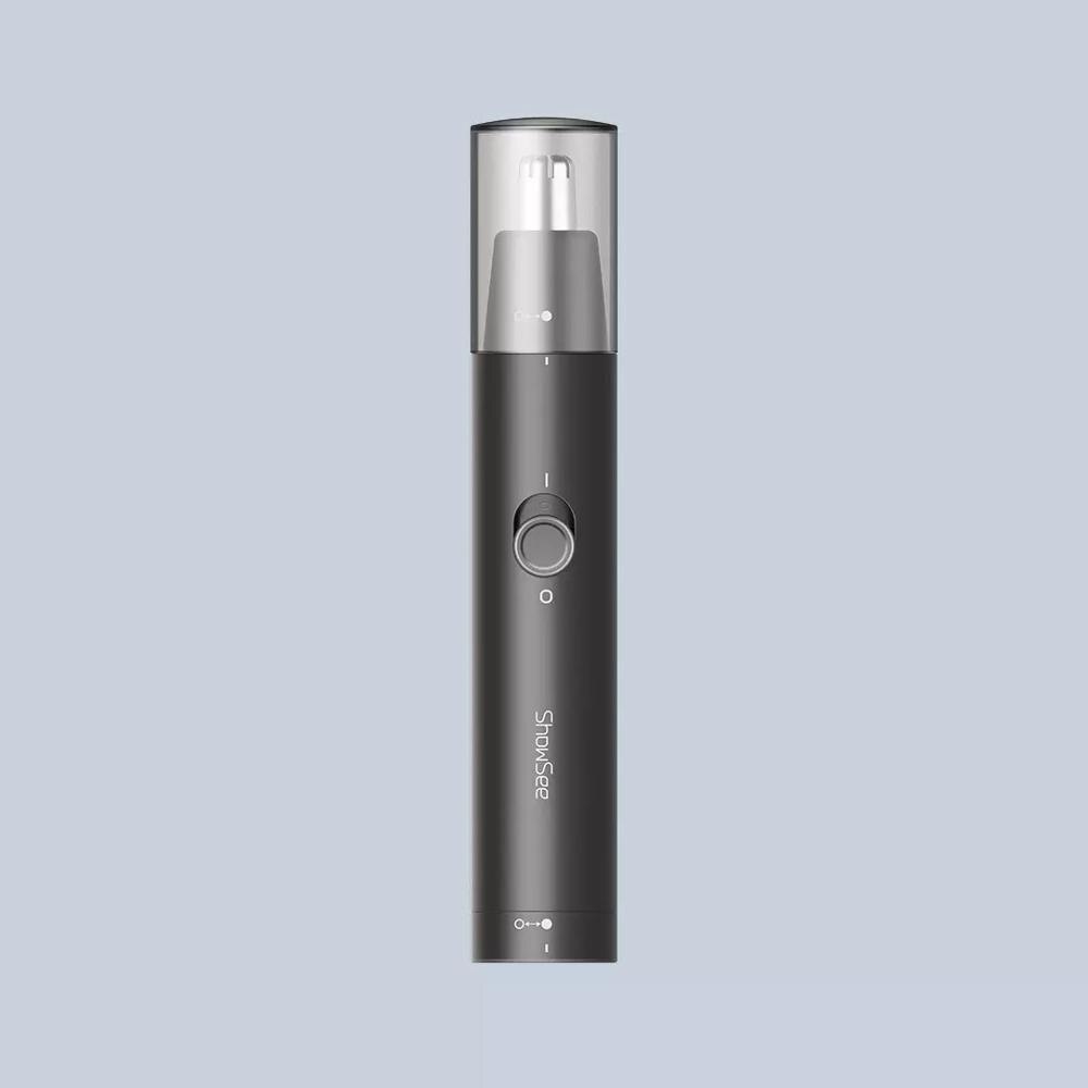 Xiaomi mijia showee  c1- bk bærbar elektrisk næsehårstrimmer aftagelig vaskbar dobbeltkantet 360 ° roterende skærehoved: Default Title