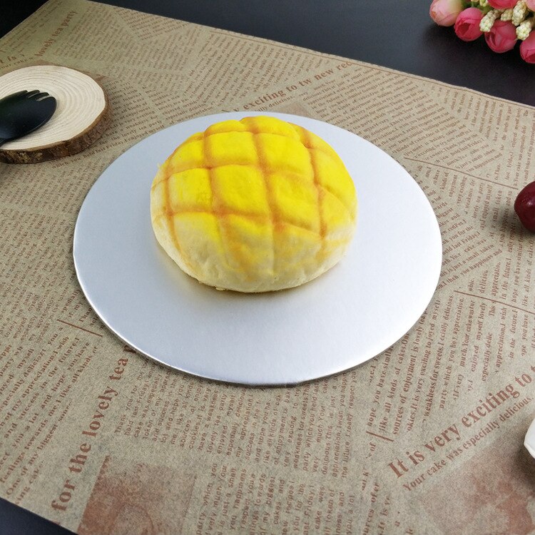 10pcs Cake Base Plate Board Round Cake Circle Cardboard Cake Drums Turntable Tiramisu, Mousse Cake, Cheesecake, Snack