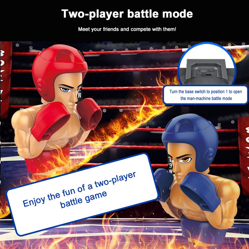 Remote Sensing Fighting Robot Boxing Fighting Double Game Interactive Educational Electric Children's Remote Control Toys