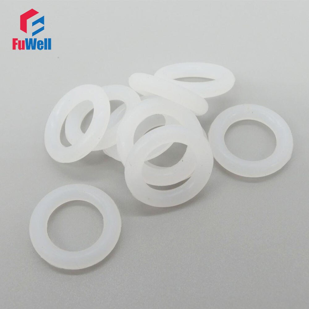 Food Grade O-ring Guarnizioni Guarnizione In Silicone Bianco 5.7mm di Spessore In Gomma O Ring di Tenuta OD 180/185 /190/195/200/205/210/215/220mm
