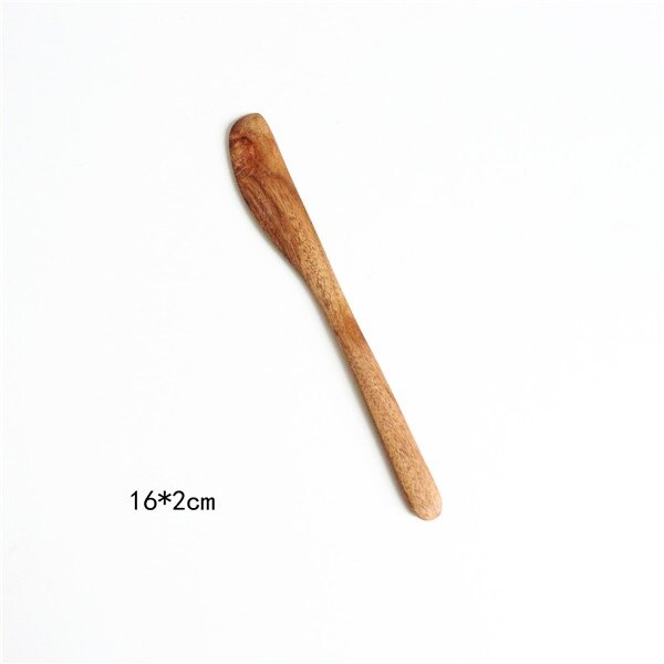 Korean Style Natural Wood Long Handle Soup Spoons For Cooking Mixing Stirr Kitchen Mini Seasoning Measuring Tools Coffee Scoop: 05