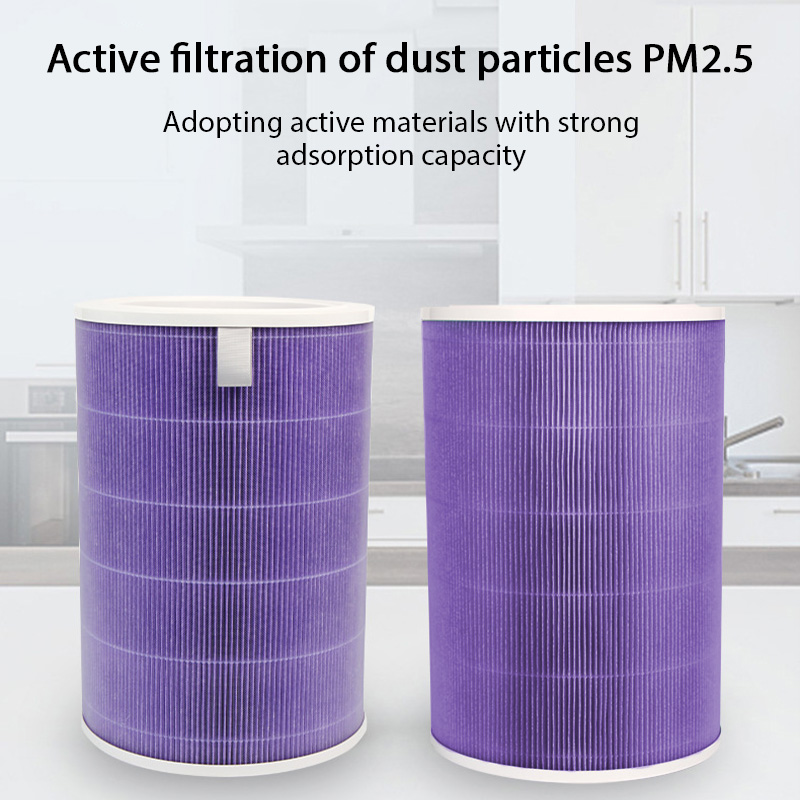 Filtro de aire para purificador de aire Xiaomi Pro/1/2/3/2H/2C/2S/3H/3C/4 filtro de niebla de carbono antibacterias filtro de formaldehído purificador de aire