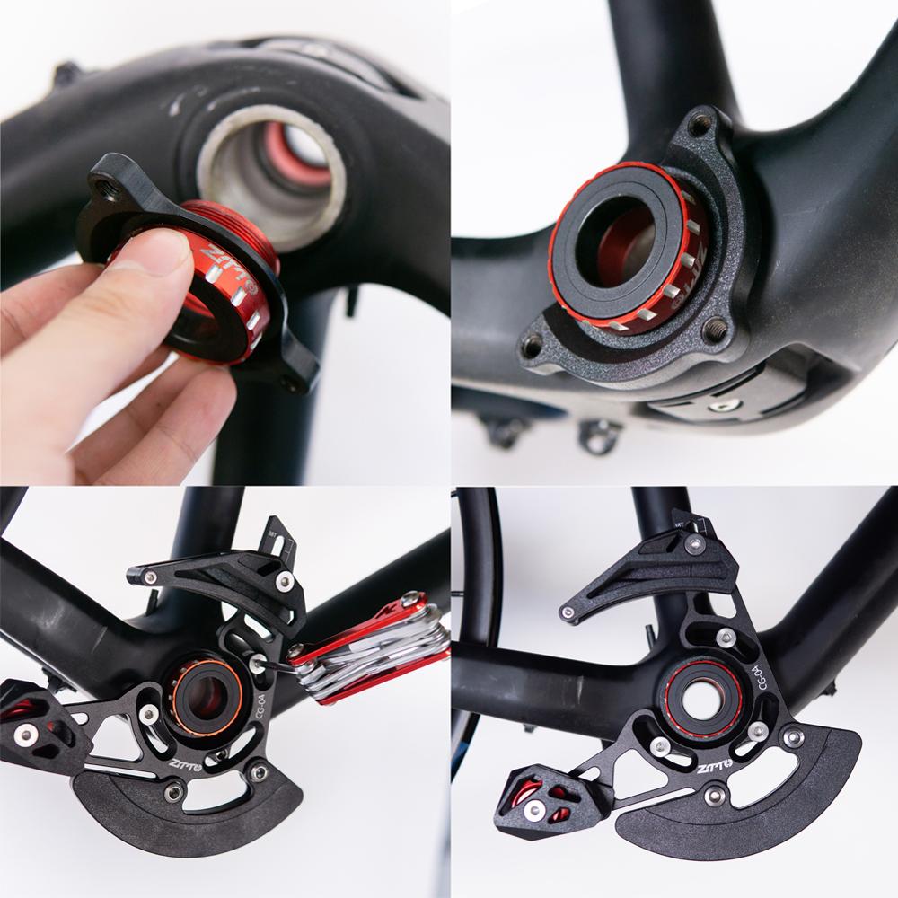 MTB Chain Guide BB Mount Mountain Bike Pulley Chain Guide DH Chainring Protector Bicycle Chain Stabilizer 32-38T