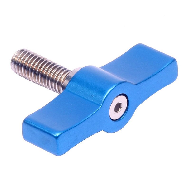 M6 Hand Tighten Screw Aluminum Alloy Handle Adjustable Screws Dslr Camera Photography Accessories( Blue)