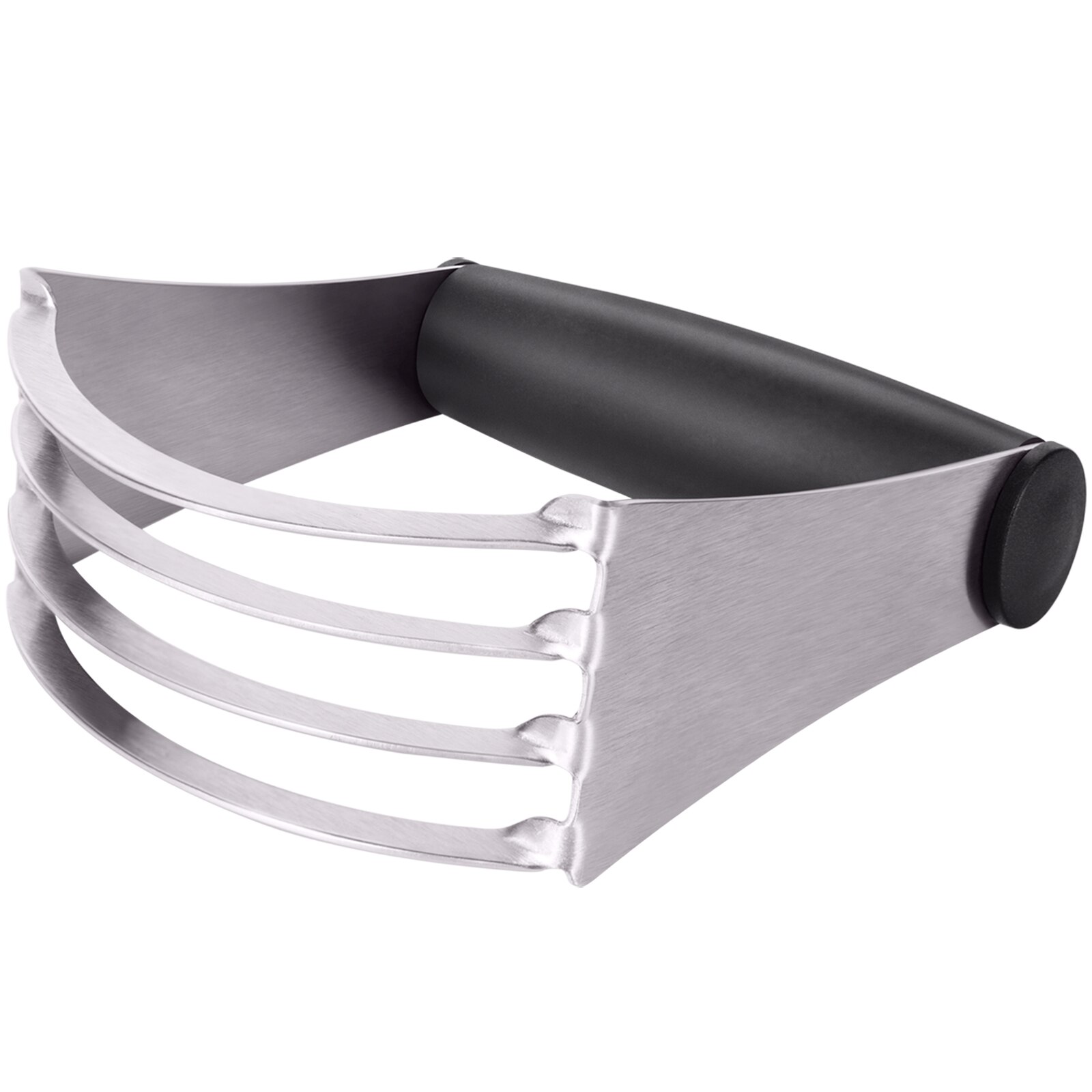 U-Taste Manual Pastry Blender Kitchen Dough Cutter Stainless Steel Blade Dough Mixer Butter Lard Cutter Baking Tool: 4-Blade