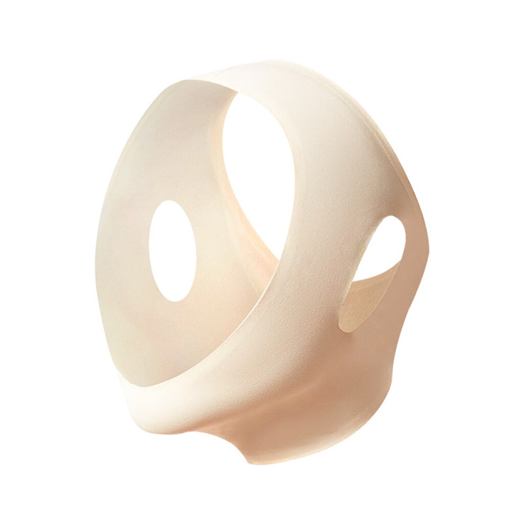 Ansigt v shaper ansigts slankende bandage afslapning løft op bælte form lift reducer dobbelt hage ansigt tyndere bånd massage: Hudfarve xl