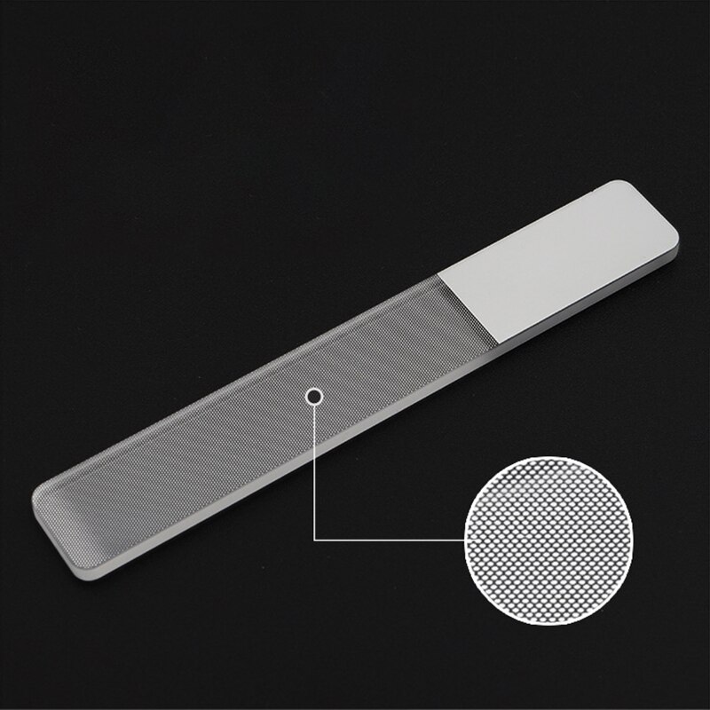 Nano Glass Nail File Buffer Transparent Sanding Polishing Grinding Nail Art Manicure Nail Glass Polishing File: Default Title