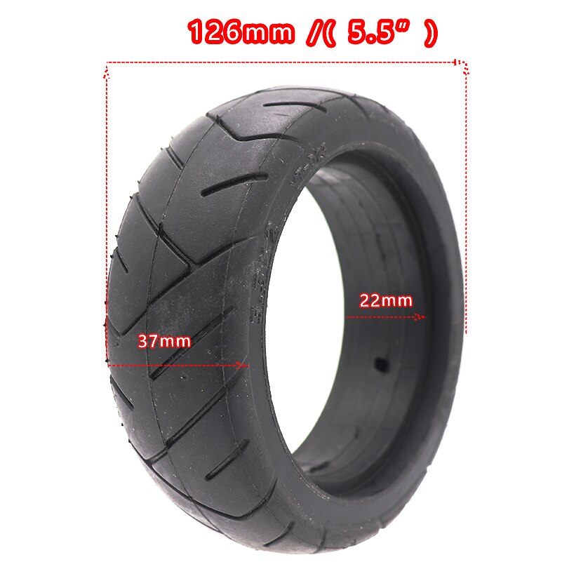 Pneu solide de 5.5 pouces 5.5x2 pour Scooter électrique Jackhot, en Fiber de carbone, Fastwheel F0 pour iScooter X5 Pro: solid tyre C