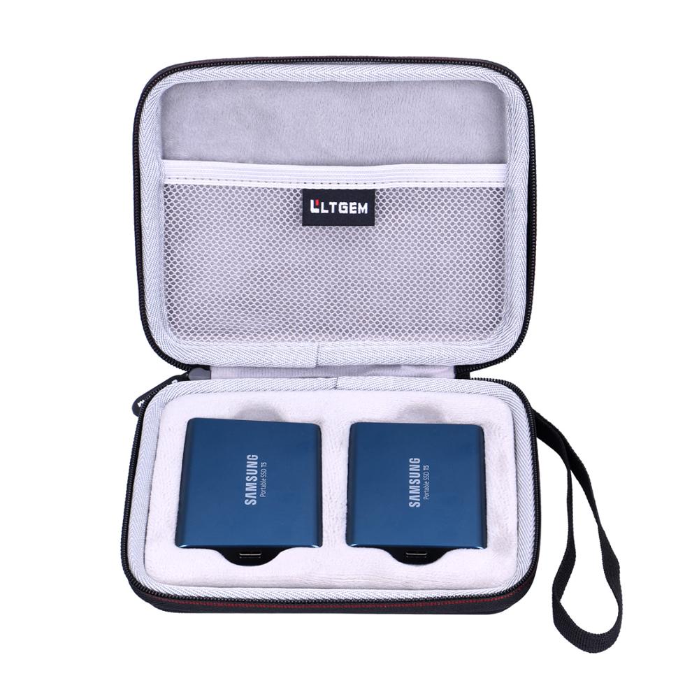 Ltgem Waterdichte Eva Hard Case Voor Samsung T5 T3 Draagbare 250G 500G 1Tb 2Tb Ssd USB3.1 externe Solid State Harde Schijven