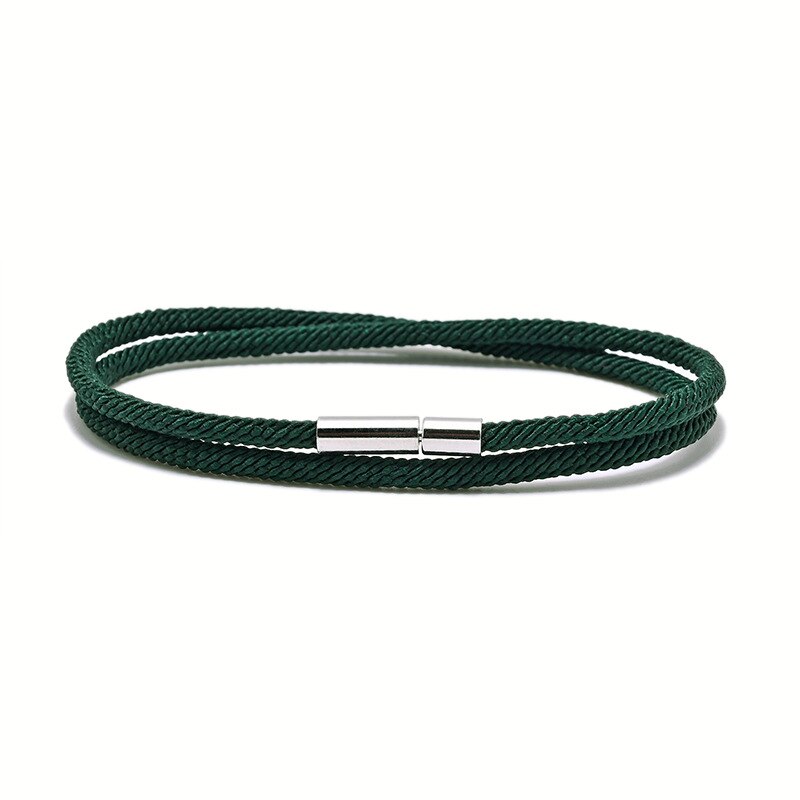 Coppia di braccialetti in corda di milano nuovi modelli di esplosione transfrontaliera fibbia doppio strato milano linea bracciali in corda a mano per donna: 09