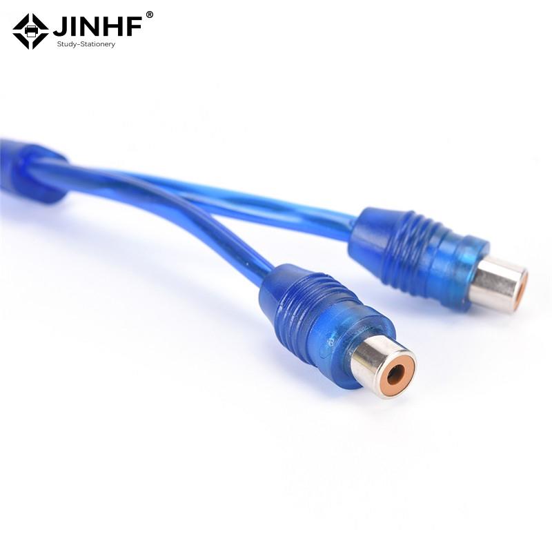 1 stücke Rca Audio- Kabel "Y" Adapter Splitter 1 Stecker Auf 2 Weibliche Audio- Linie Stecker