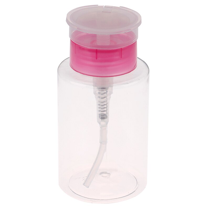1 stk tom klar pumpe dispenser parfume flaske beholder til acetone polish remover alkohol flydende æterisk olie rejseflaske: Tom pumpedispenser