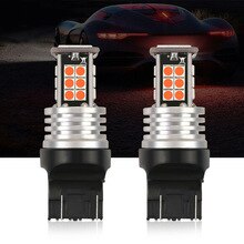 Lamp richtingaanwijzers 24 smd auto rem achteruitrij koepel onderdelen 2 stuks 7443