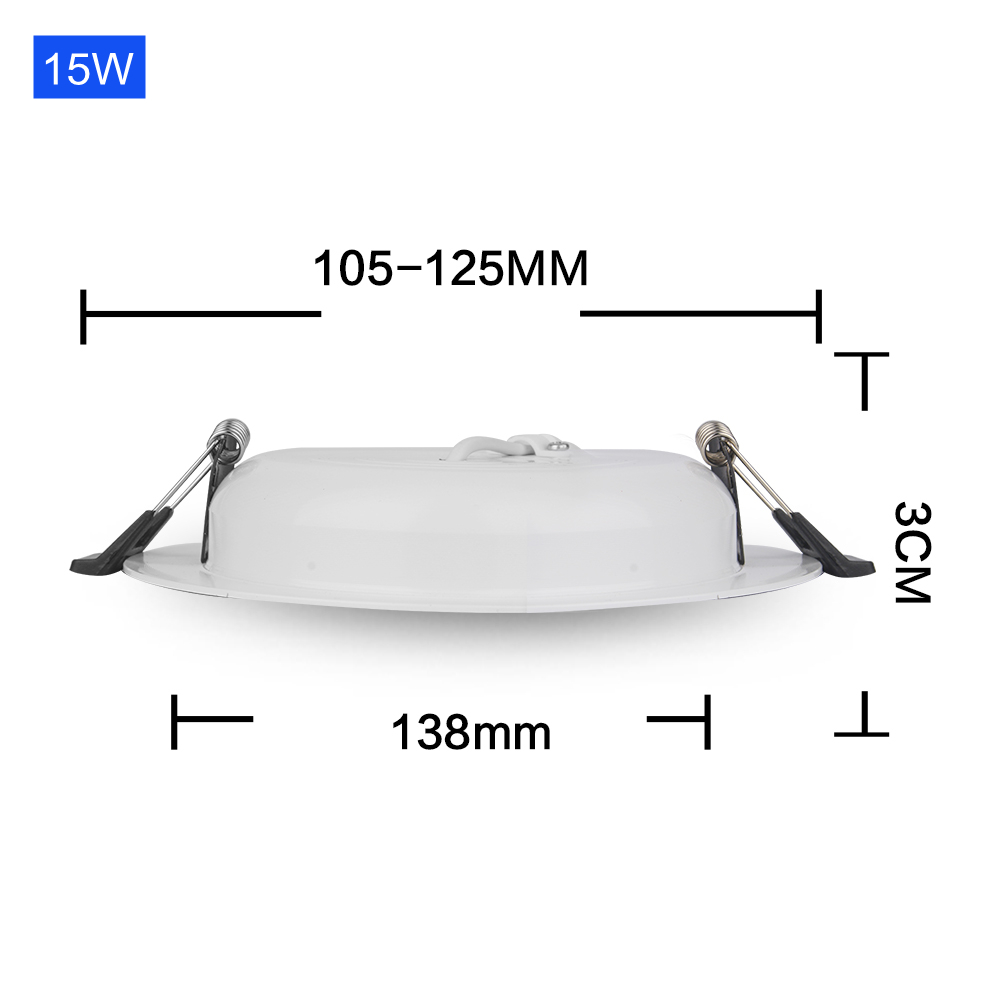 Dc 12 V Led Downlight 3W 6W 9W 12W 15W 18W 36W Led plafond Inbouw Grid Aluminium Ronde Lamp Spot Licht Voor 12 Volt: RGB / YELLOW