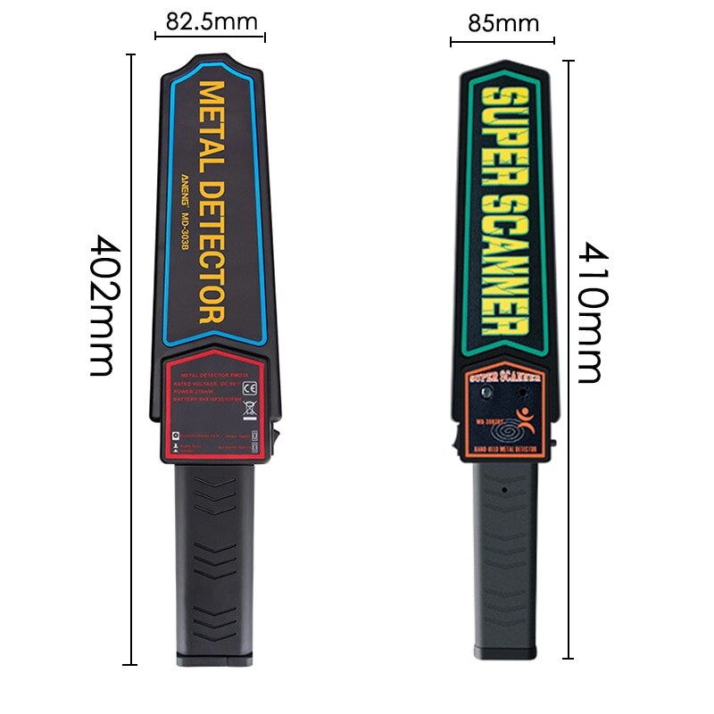 SMART SENSOR Metal Scanner AS954 Portable Handheld Metal Detector Security Wand Body Search Package Scanner