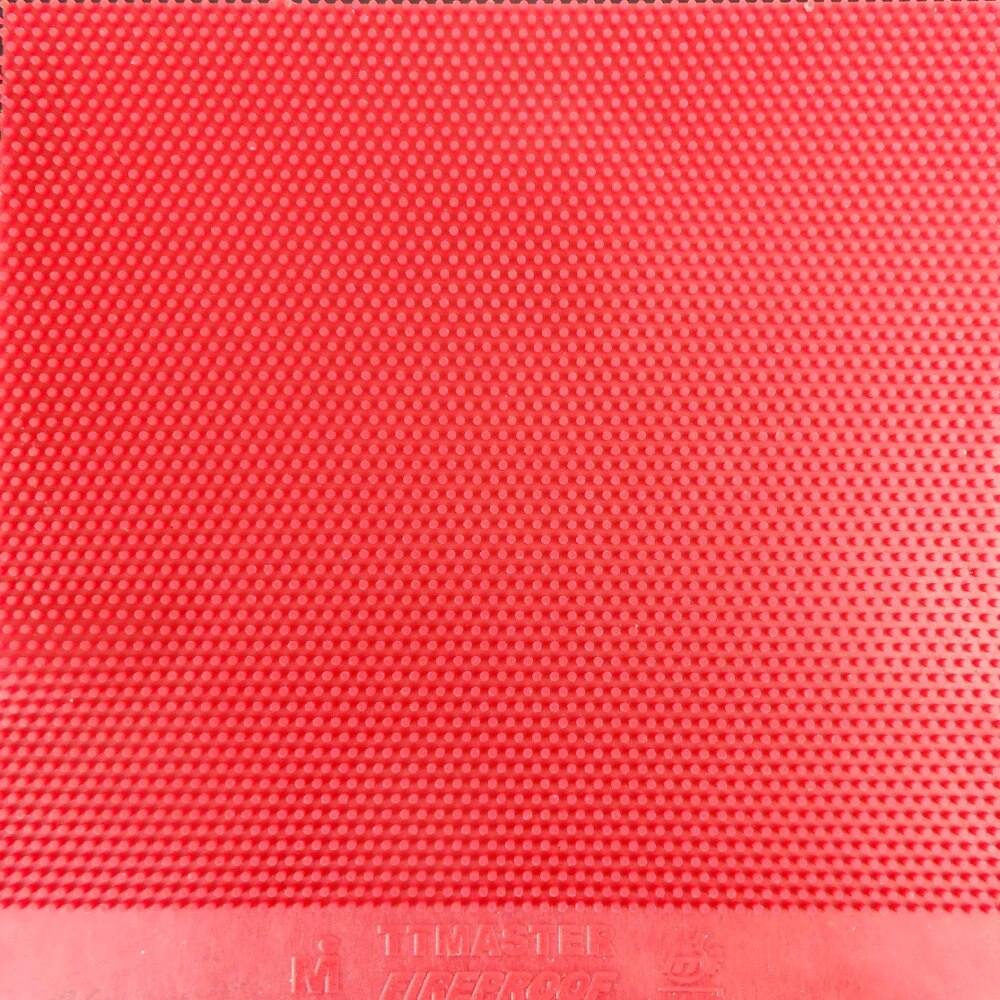 TTMASTER Fireproof red long pips-out table tennis pingpong rubber without sponge top sheet NO ITTF