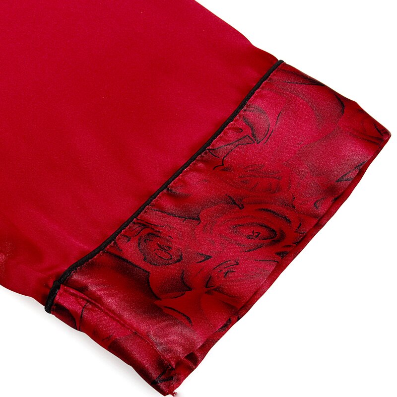 Szlafrok męnarty jedwabny szlafrok z długim rękawem Peignoir kimono męnarty szlafrok odzież dla par Dropshipping